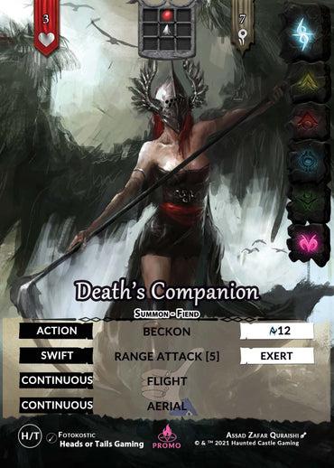 Death's Companion Heads or Tails Gaming Full Art Promo