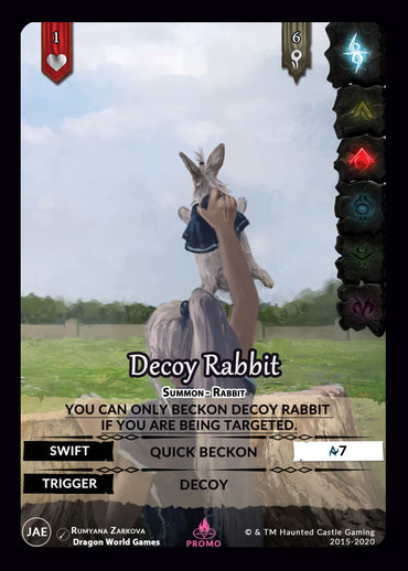 Decoy Rabbit Dragons World Promo