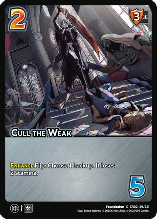 Cull the Weak