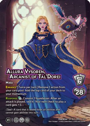 Allura Vysoren, Arcanist of Tal'Dorei (Alternate Art)