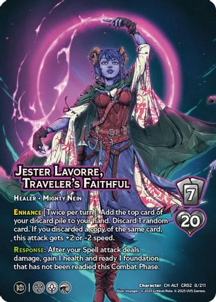 Jester Lavorre, Traveler's Faithful (Alternate Art)