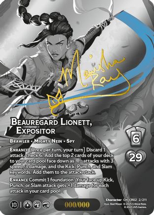 Beauregard Lionett, Expositor (Serial Numbered) #64