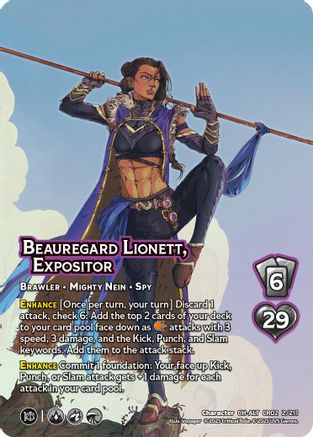Beauregard Lionett, Expositor (Alternate Art)