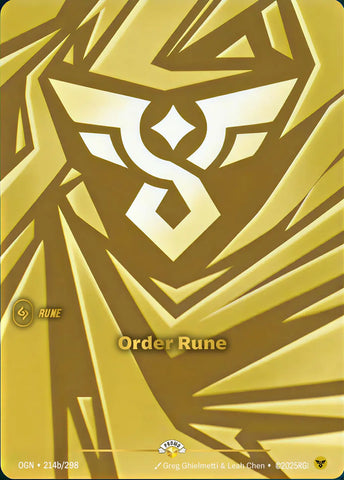 Order Rune - Riftbound Organized Play Promotional Cards (OPP)