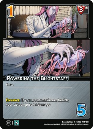 Powering the Blightstaff