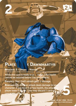 Plate of the Dawnmartyr (Alternate Art)