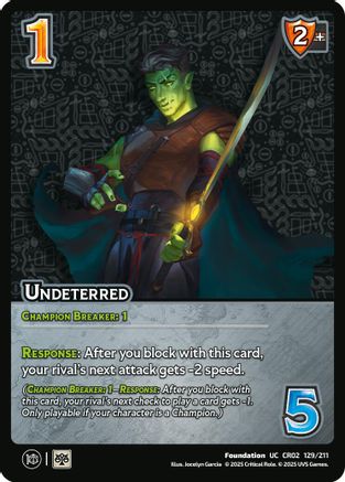 Undeterred