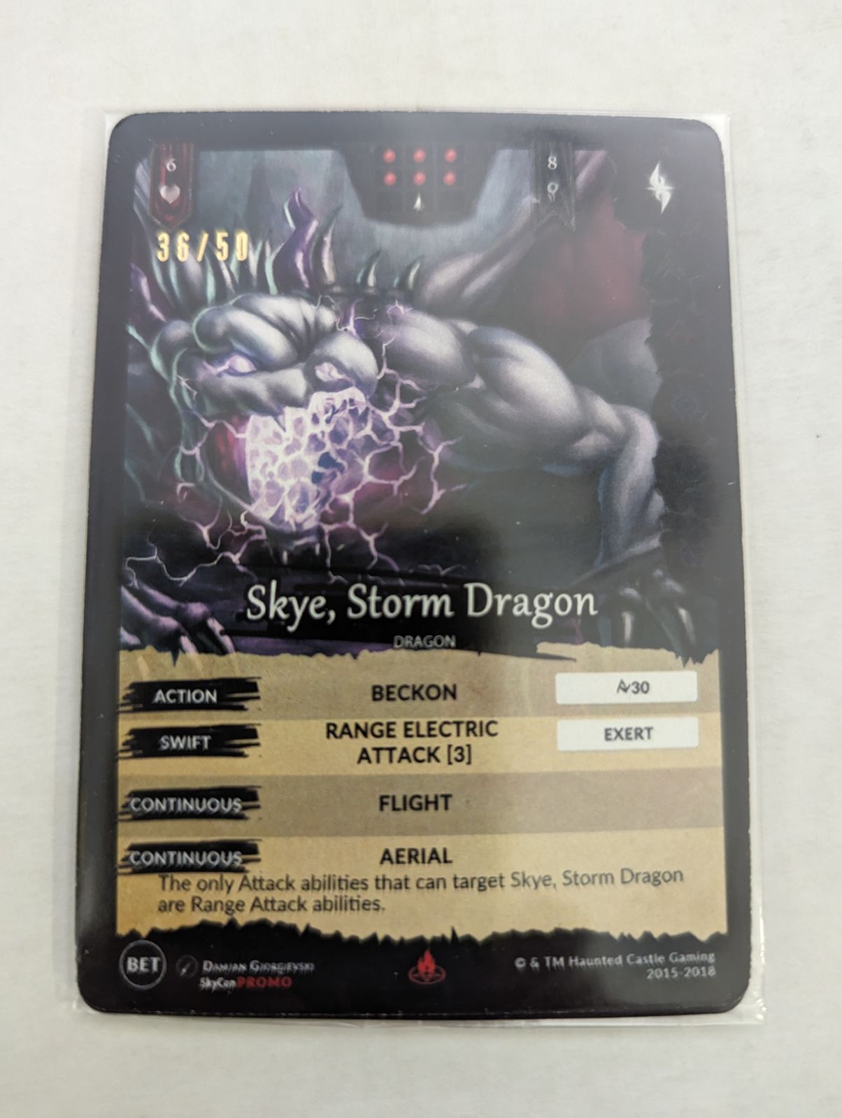Skye, Storm Dragon Stamped Promo #36 of 50