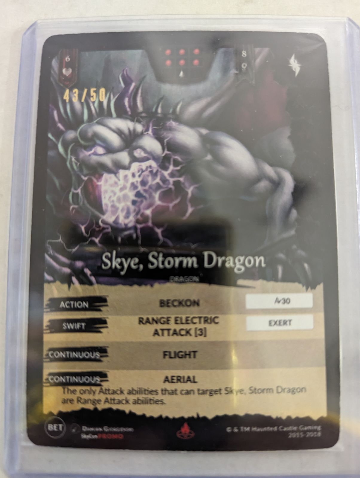 Skye, Storm Dragon Stamped Promo #43 of 50