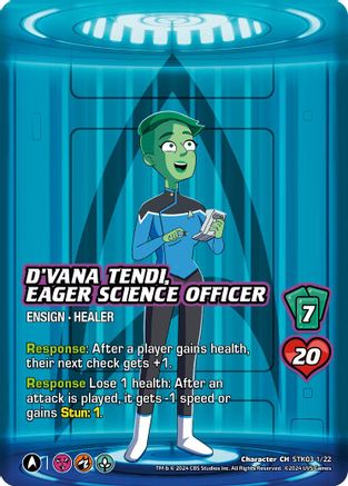 D'Vana Tendi, Eager Science Officer - STK03 1/22 - C - Holofoil