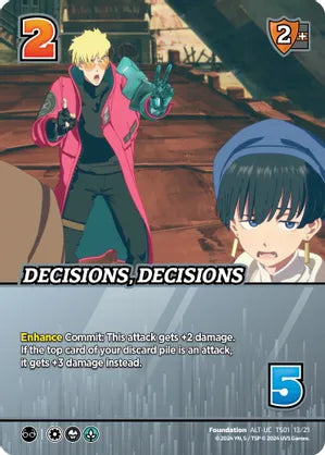 Decisions, Decisions (Alternate Art) - Challenger Series: Cowboy Bebop and Trigun Stampede (CBTS)