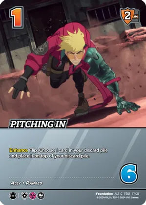 Pitching In (Alternate Art) - Challenger Series: Cowboy Bebop and Trigun Stampede (CBTS)