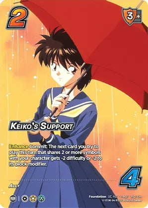 Keiko's Support (Alternate Art) - Yu Yu Hakusho: Dark Tournament
