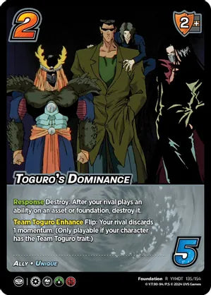 Toguro's Dominance - Yu Yu Hakusho: Dark Tournament
