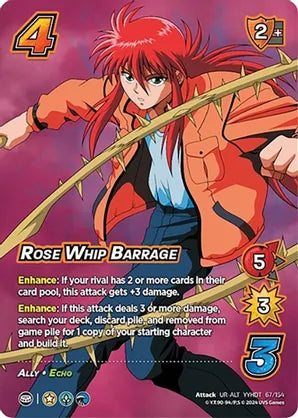 Rose Whip Barrage (Alternate Art) - Yu Yu Hakusho: Dark Tournament