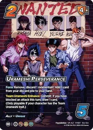 Urameshi Perseverance (Alternate Art) - Yu Yu Hakusho: Dark Tournament