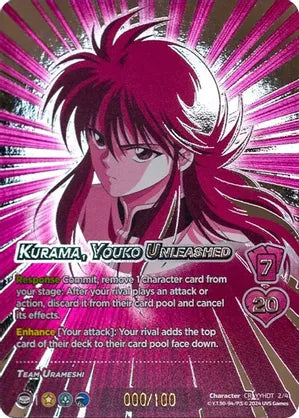 Kurama, Youko Unleashed (Serial Numbered) - Yu Yu Hakusho: Dark Tournament #007