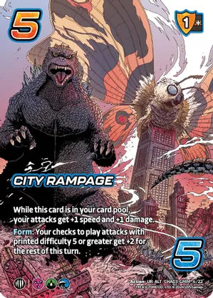 City Rampage (Alternate Art) - Challenger Series: Godzilla