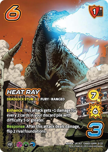 Heat Ray (Alternate Art) - Challenger Series: Godzilla