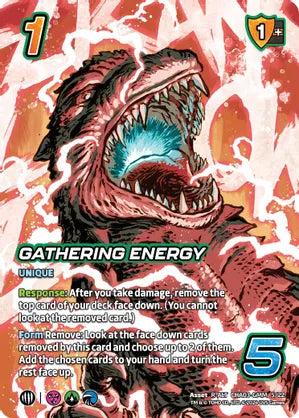 Gathering Energy (Alternate Art) - Challenger Series: Godzilla