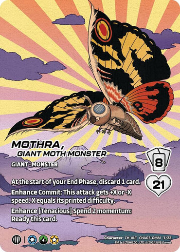 Mothra, Giant Moth Monster (Alternate Art) - Challenger Series: Godzilla