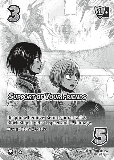Support of Your Friends (Alternate Art) - Challenger Series: Attack on Titan: Battle for Humanity (CSAOT)