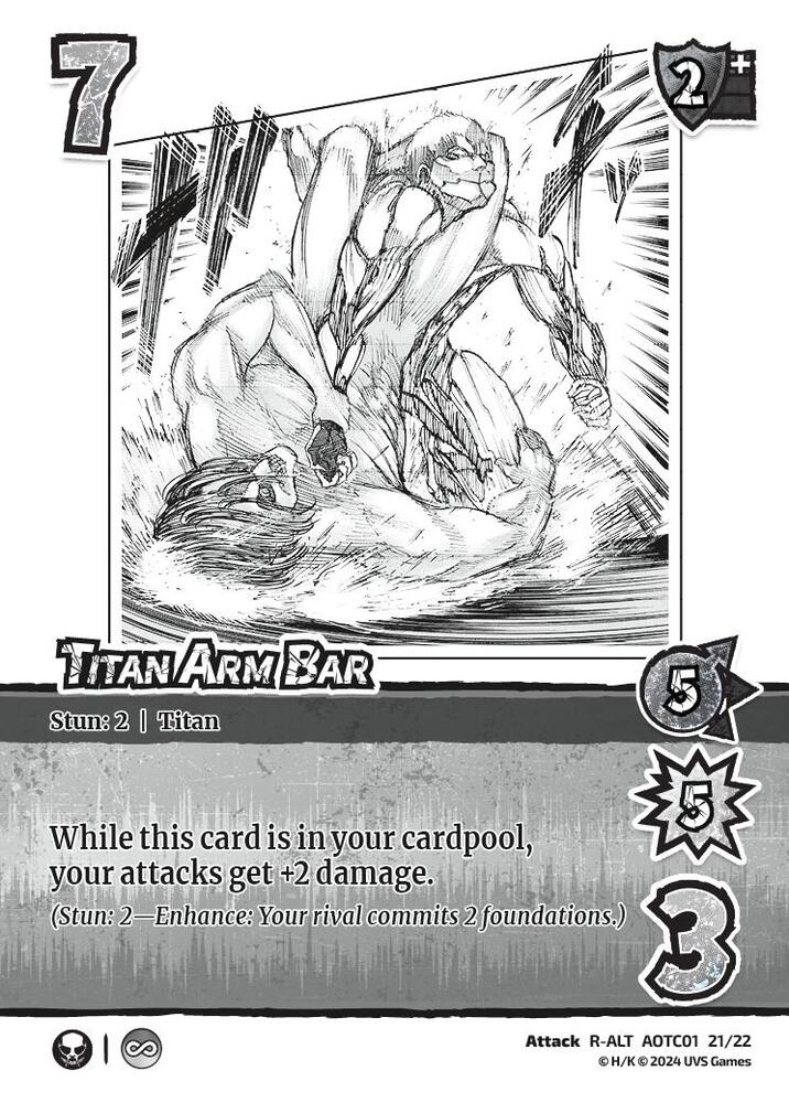 Titan Arm Bar (Alternate Art) - Challenger Series: Attack on Titan: Battle for Humanity (CSAOT)