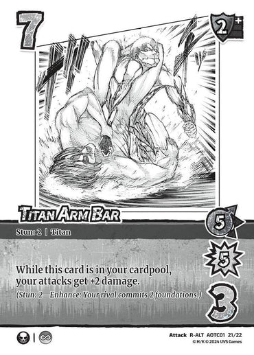Titan Arm Bar (Alternate Art) - Challenger Series: Attack on Titan: Battle for Humanity (CSAOT)