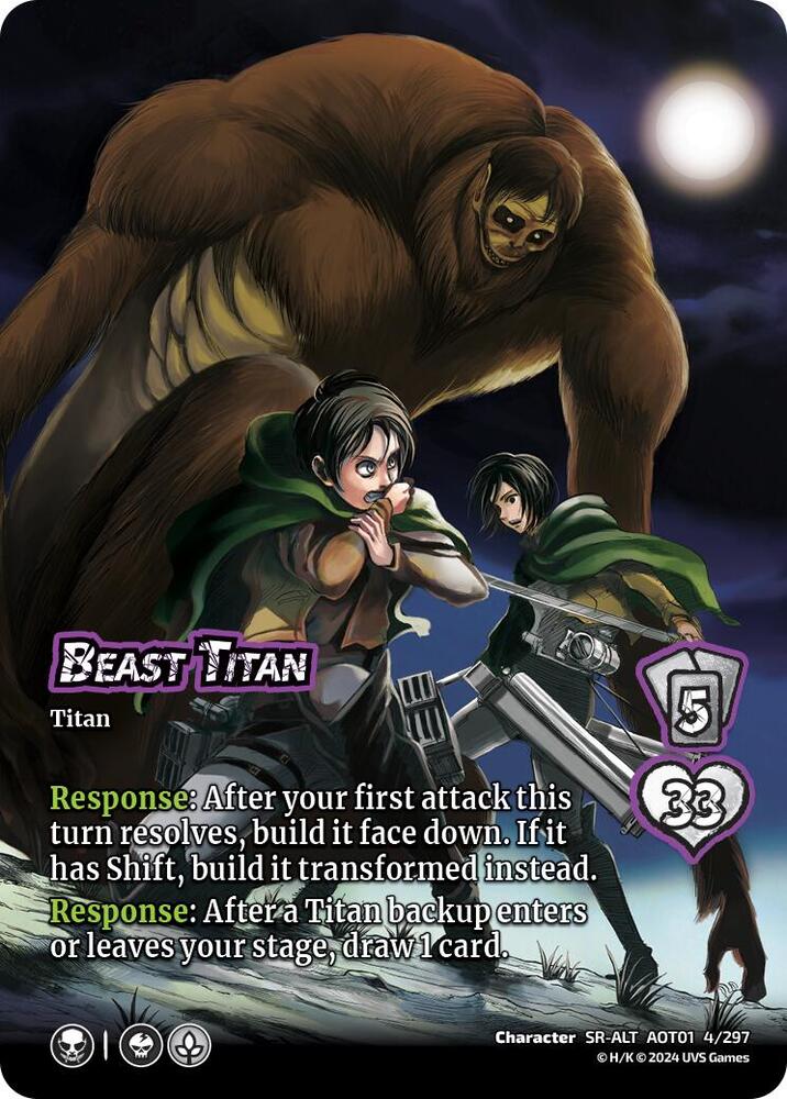 Beast Titan (Alternate Art) - Attack on Titan: Battle for Humanity (AOT1)