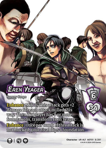 Eren Yeager // Eren, Attack Titan (Alternate Art) - Attack on Titan: Battle for Humanity (AOT1)