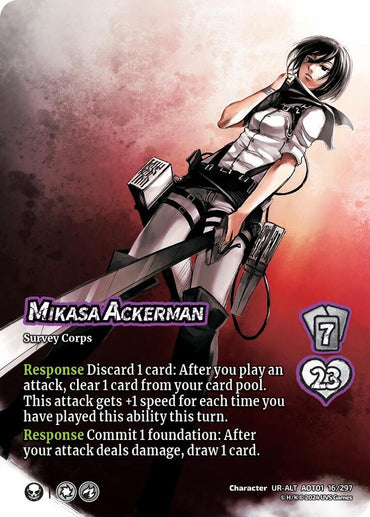 Mikasa Ackerman (Alternate Art) - Attack on Titan: Battle for Humanity (AOT1)