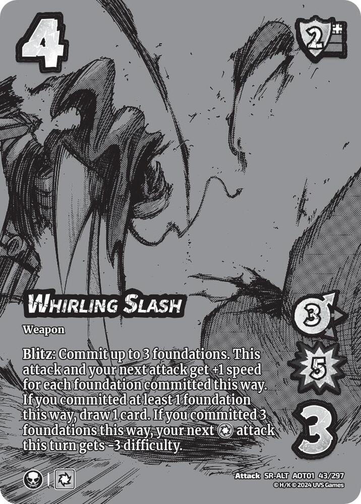 Whirling Slash - Alternate Art - Foil