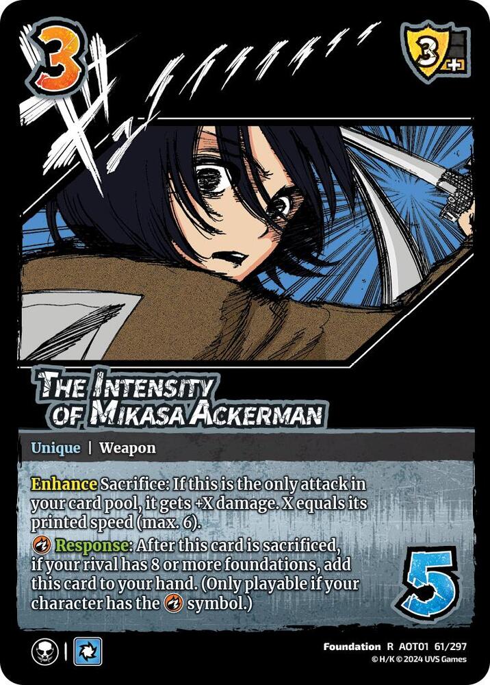 The Intensity of Mikasa Ackerman - Attack on Titan: Battle for Humanity (AOT1)
