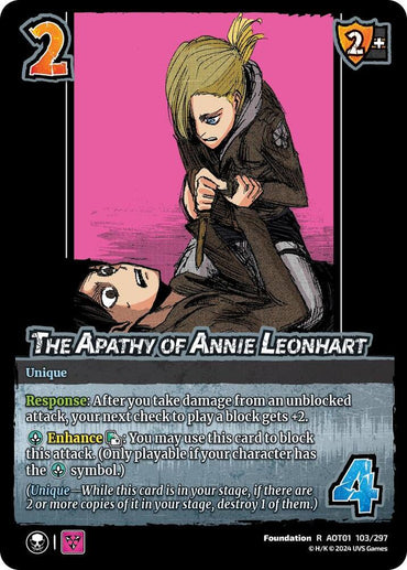 The Apathy of Annie Leonhart - Attack on Titan: Battle for Humanity (AOT1)