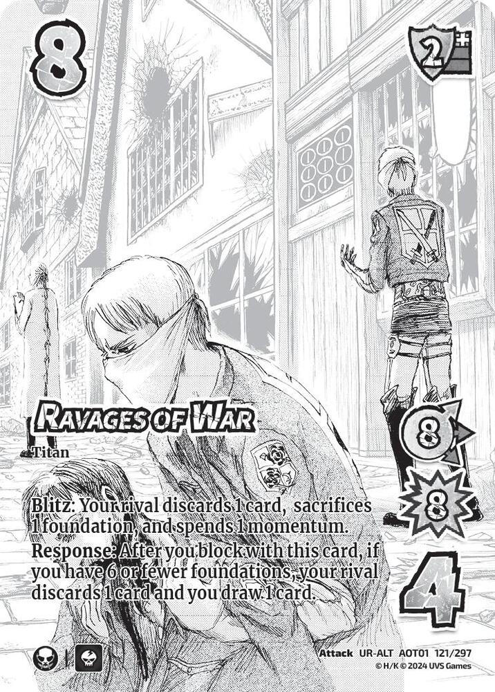 Ravages of War (Alternate Art) - Attack on Titan: Battle for Humanity (AOT1)