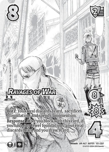 Ravages of War (Alternate Art) - Attack on Titan: Battle for Humanity (AOT1)