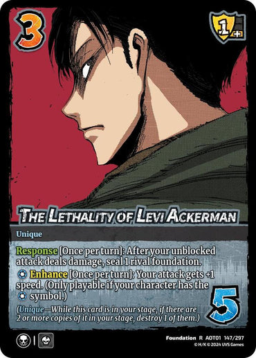 The Lethality of Levi Ackerman (CD1) - Attack on Titan: Battle for Humanity (AOT1)