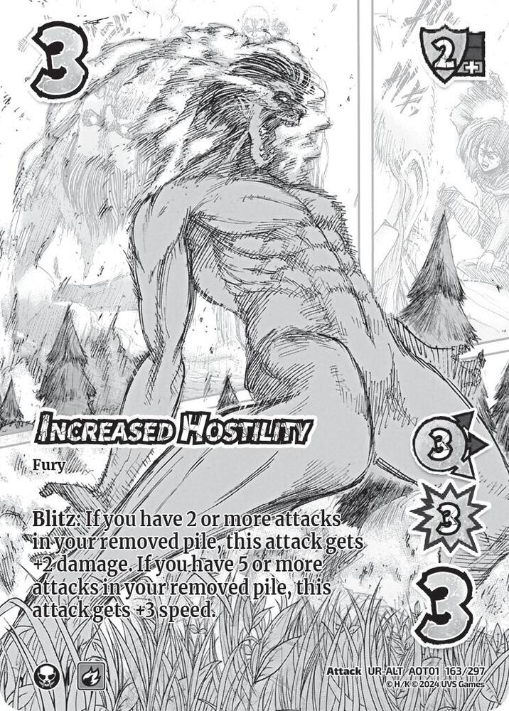 Increased Hostility (Alternate Art) - Attack on Titan: Battle for Humanity (AOT1)