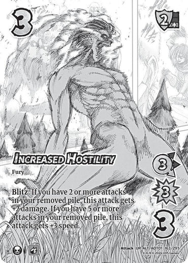 Increased Hostility (Alternate Art) - Attack on Titan: Battle for Humanity (AOT1)