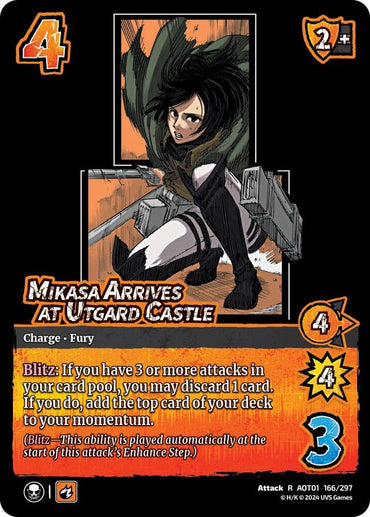 Mikasa Arrives at Utgard Castle - Foil