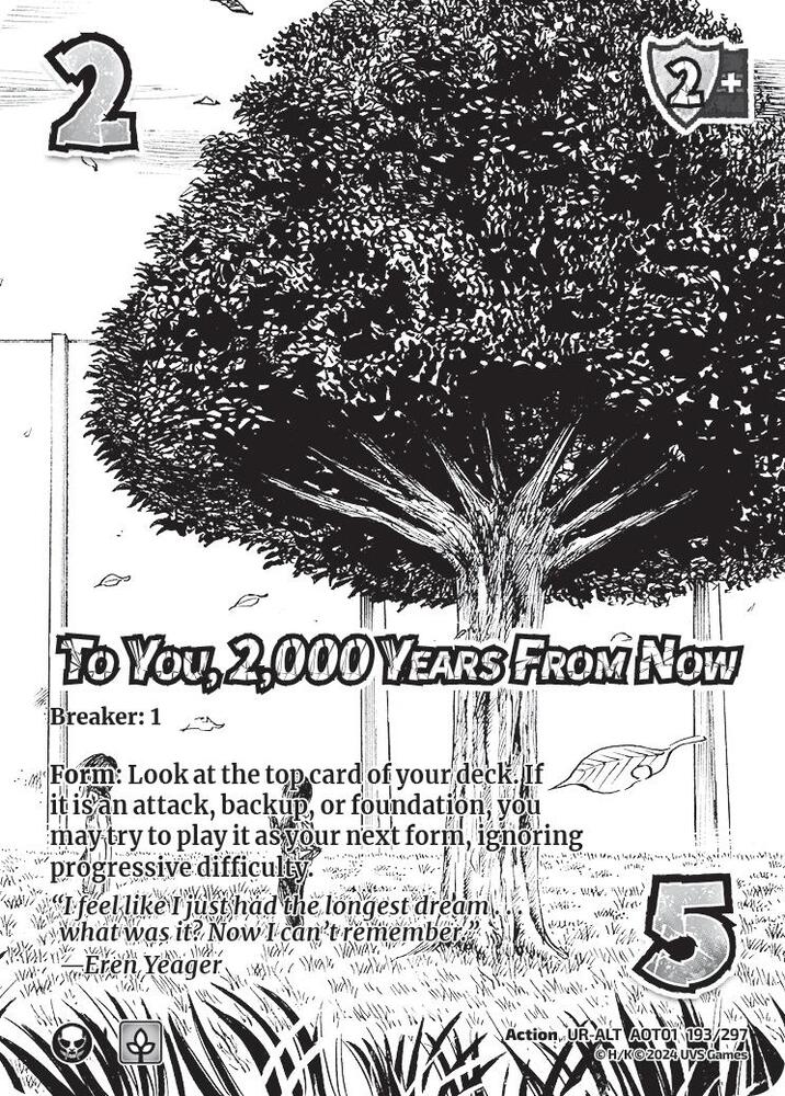 To You, 2,000 Years From Now (Alternate Art) - Attack on Titan: Battle for Humanity (AOT1)