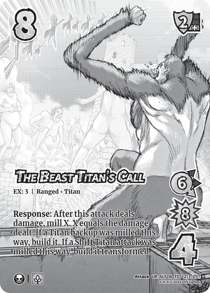 The Beast Titan's Call (Alternate Art) - Attack on Titan: Battle for Humanity (AOT1)