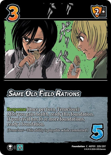 Same Old Field Rations - Attack on Titan: Battle for Humanity (AOT1)