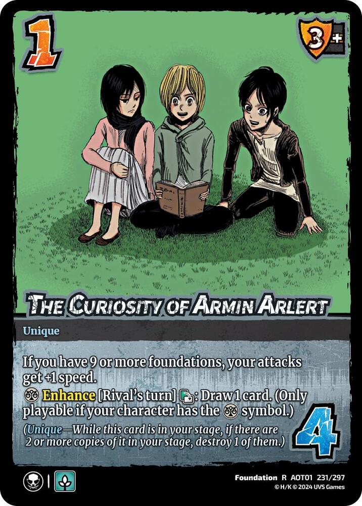 The Curiosity of Armin Arlert - Foil