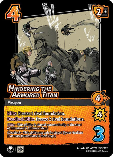 Hindering the Armored Titan