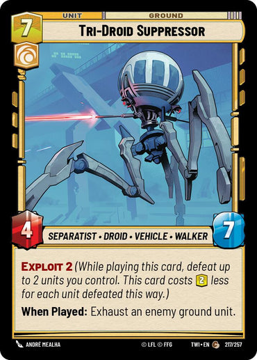 Tri-Droid Suppressor (217/257) (217/257) [Twilight of the Republic]