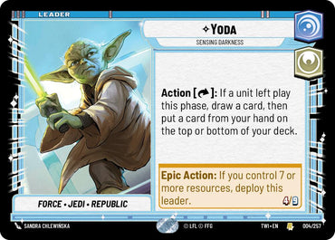 Yoda - Sensing Darkness (004/257) (004/257) [Twilight of the Republic]