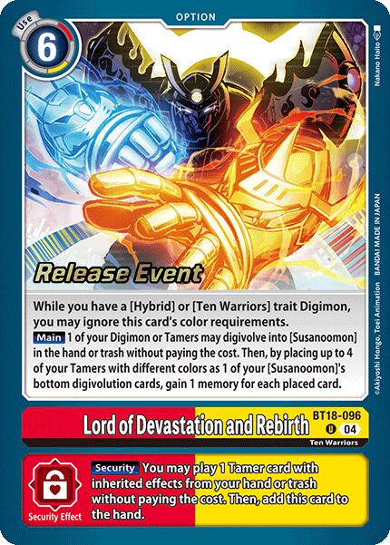 Lord of Devastation and Rebirth [BT18-096] [Release Special Booster Ver.2.0 Promos]
