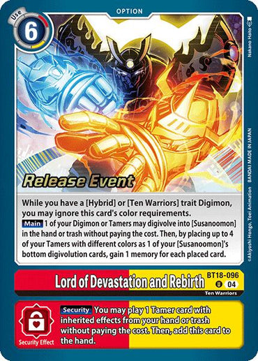 Lord of Devastation and Rebirth [BT18-096] [Release Special Booster Ver.2.0 Promos]