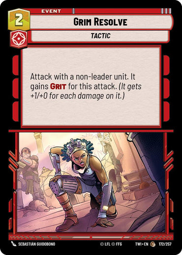 Grim Resolve (172/257) (172/257) [Twilight of the Republic]
